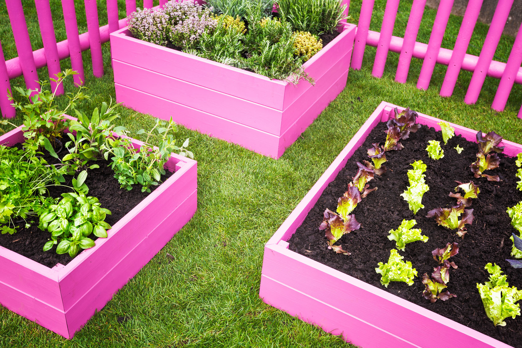 Raised gardening beds